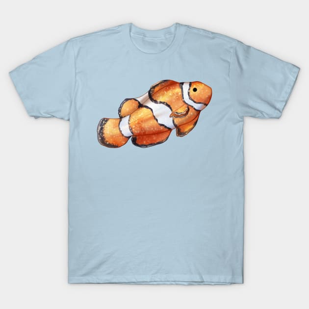 Cozy Clownfish T-Shirt by Phoenix Baldwin